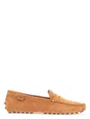 Tod's Women's Suede Rubber Driving Shoes In Nude & Neutrals