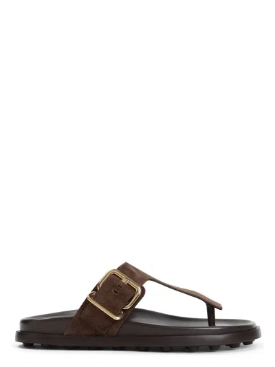 TOD'S WOMEN'S SUEDE SANDALS