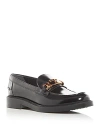 Tod's Women's T Chain Moc Toe Loafers In Black