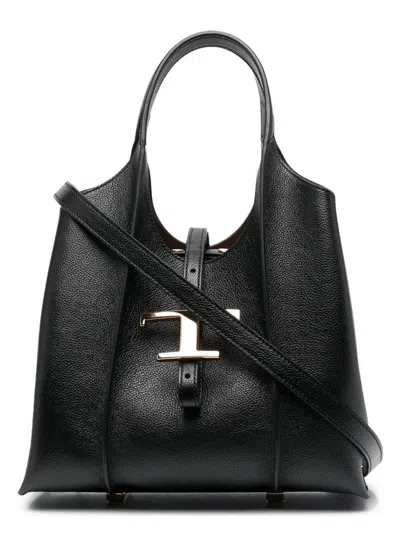 Tod's Women's T Timeless Mini Shopping Bag In Black