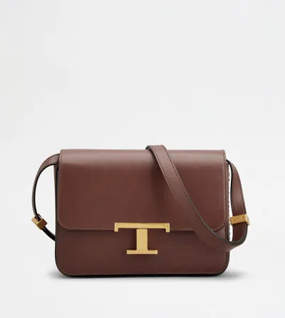 Tod's Women's Ttt Tracollina T Mini In Mogano