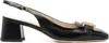 Tod's Kate Slingback Pumps Chain Detail In B999