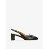 Tod's Leather Slingback Pumps In Black