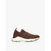 Tod's Womens Tods Sport Run 54c Calzino Logo-embellished Mesh-knit Low-top Trainers In Brown