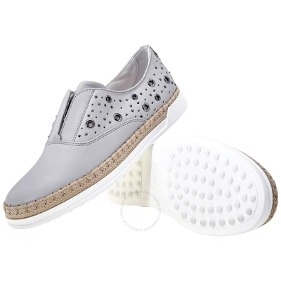 Tod's Tods Womens Slip On Shoes Medium Cement