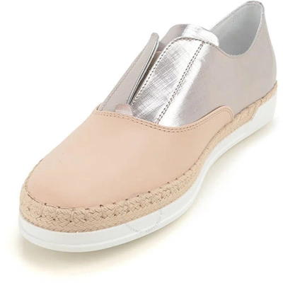 Tod's Tods Womens Metalic Effect Sneakers Light ( Us Size Metal Gold In Light / Metal Gold