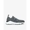 Tod's Womens Tods Sport Run 54c Slip-on Knitted Low-top Trainers In Gray