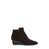TOD'S TODS WOMENS SUEDE WEDGE BOOTIE BLACK