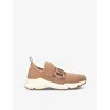 Tod's Womens Tan Sport Run 54c Calzino Logo-embellished Mesh Low-top Trainers In Tan