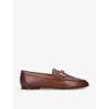 Tod's Leather Loafers In Brown