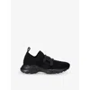 Tod's Womens Sport Run 54c Knitted Low-top Trainers Blac In Black