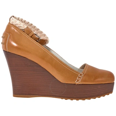 Tod's Tods Womens Wedge Kenia ( Us Size Light Nude In Kenia / Light Nude