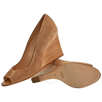 Tod's Tods Womens Wedge Light Tobacco