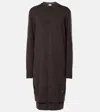 Tod's Wool And Silk Cardigan In Brown