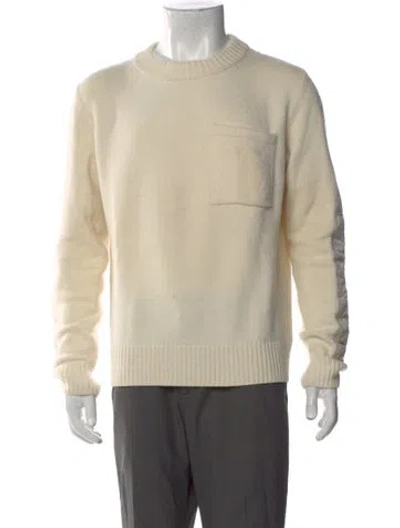 Pre-owned Tod's Wool Crew Neck Pullover In Neutral