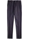 Tod's Wool Denim Tailored Trousers In Blue