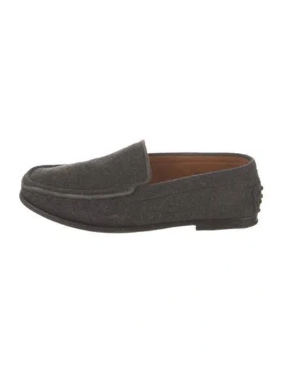 Pre-owned Tod's Wool Loafers In Gray