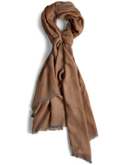 Tod's Wool Scarf In Brown