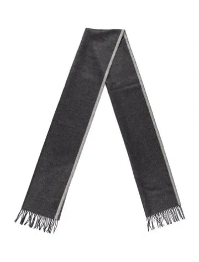 Pre-owned Tod's Wool Scarf In Gray