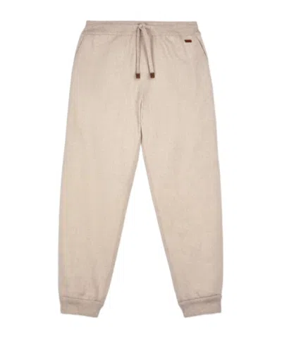 Tod's Drawstring Detail Track Pants In Neutral