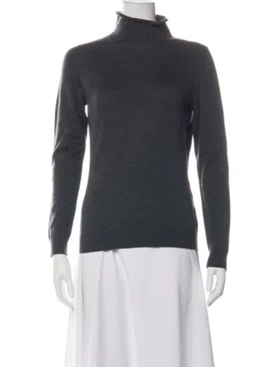 Pre-owned Tod's Wool Turtleneck Sweater In Gray