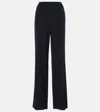 Tod's Wool Wide-leg Pants In Blue
