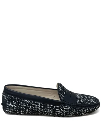 Tod's Woven Strap Loafers In Multi