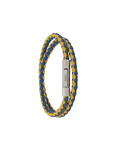 Tod's Woven Wrap Bracelet In Blue