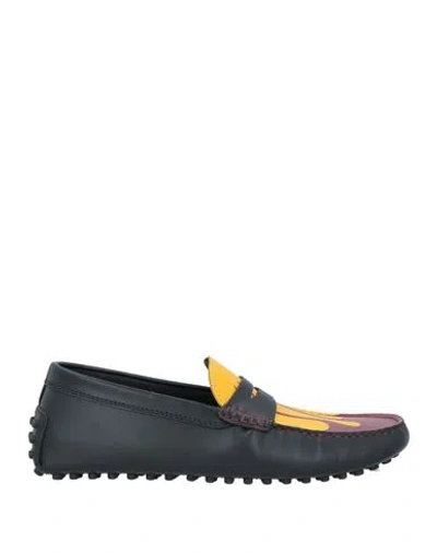 Tod's X 8 Moncler Palm Angels Man Loafers Black Size 7.5 Soft Leather