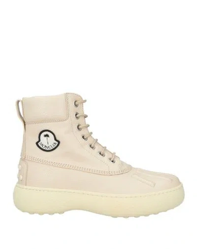 Tod's X 8 Moncler Palm Angels Woman Ankle Boots Off White Size 6.5 Leather