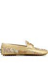 Tod's X Rahul Mishra T Timeless Loafers In Gold