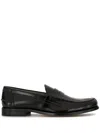 Tod's Black Leather Loafers For Men In Black  