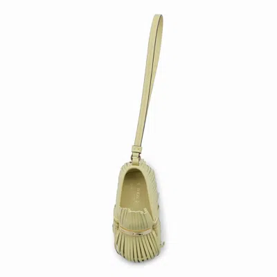 Tod's Yellow Key Ring In Burgundy