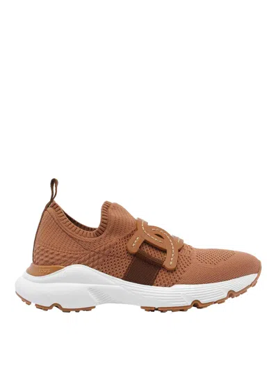 Tod's Kate Sneakers Technic Tissue In Marrón