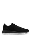 Tod's Suede Sneakers Low Profile Rubber Sole In Black