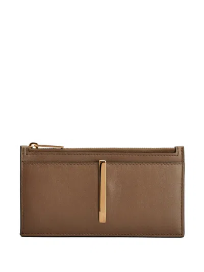 Tod's Zip Card Holder In Brown
