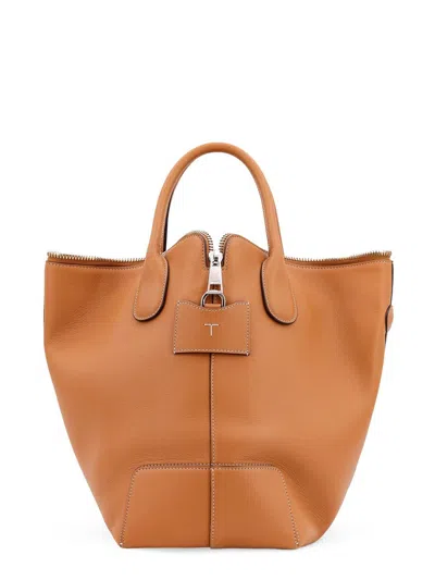 Tod's Zip-fastened Top Handle Bag In Brown