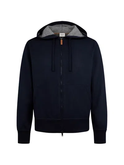 Tod's Zip-fastening Hoodie In Black
