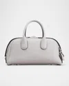 Tod's Small Darsena Leather Top Handle Bag In Gabbiano