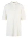 Tod's Zip-neck Short-sleeve Polo Top