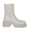 Tod's Zip-up Leather Boots In Gray