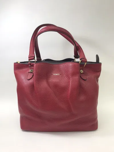 Tod's Zippered Handbag In Red