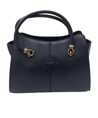 Tod's Zippered Shoulder Bag In Black