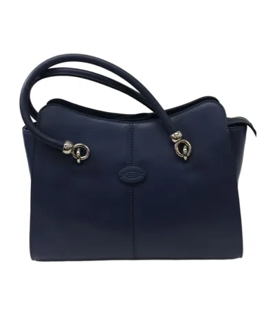 Tod's Zippered Shoulder Bag In Black