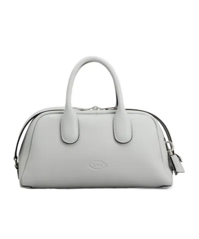 Tod's Zippered Shoulder Bag In Gray