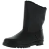 Toe Warmers Summit Womens Mid-calf Sherpa Lined Winter Boots In Black