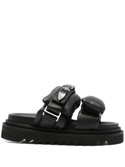 Toga 40mm Leather Sandals In Multicolor