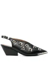 Toga Black Polido Pointed Heels In Black