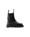 Toga Ssense Exclusive Black Leather Chelsea Boots In Black
