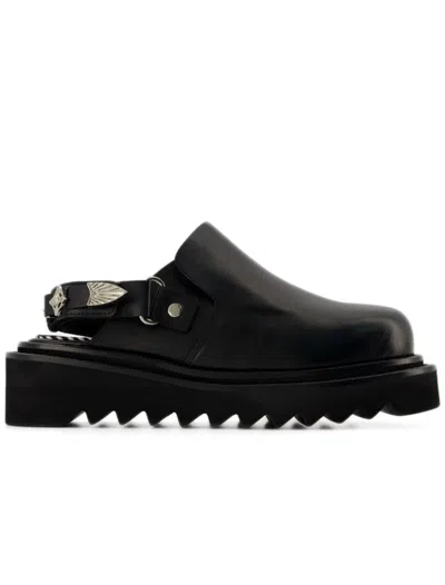 Toga Aj1239 Mules - Black - Leather